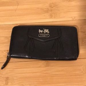 COACH black leather wallet
